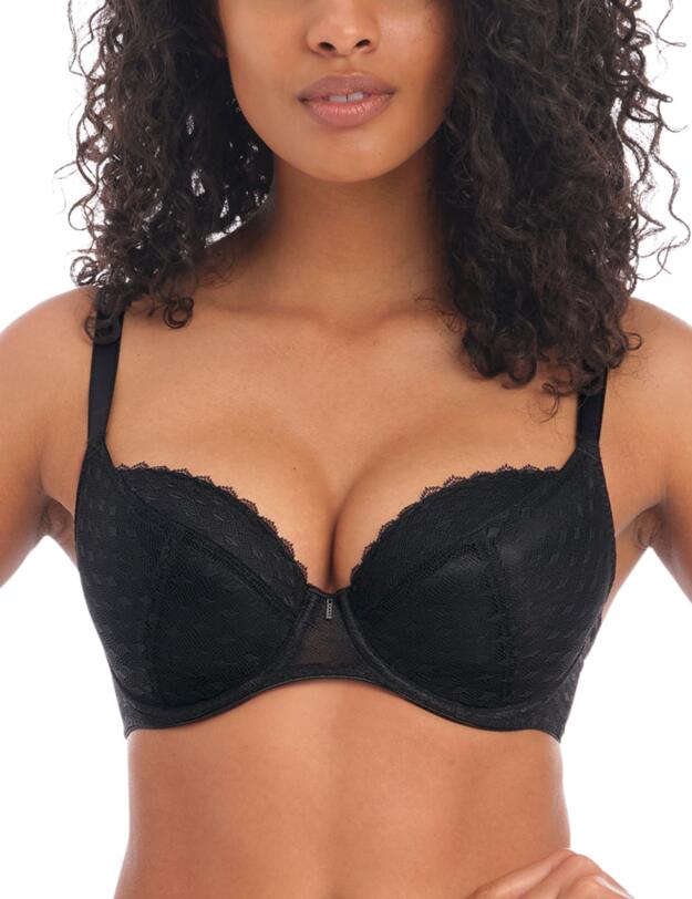 Freya Signature Padded Plunge Bra Black 