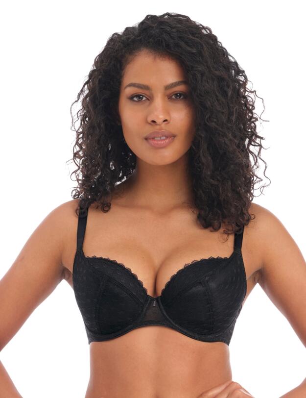 Freya Signature Padded Plunge Bra Black 