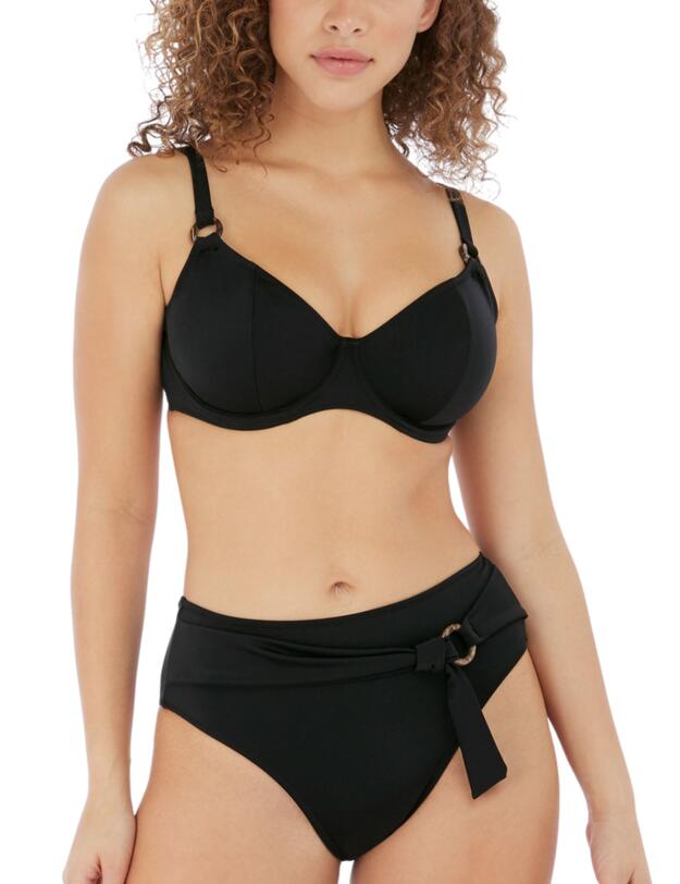 Freya Coco Wave Plunge Bikini Top Black 