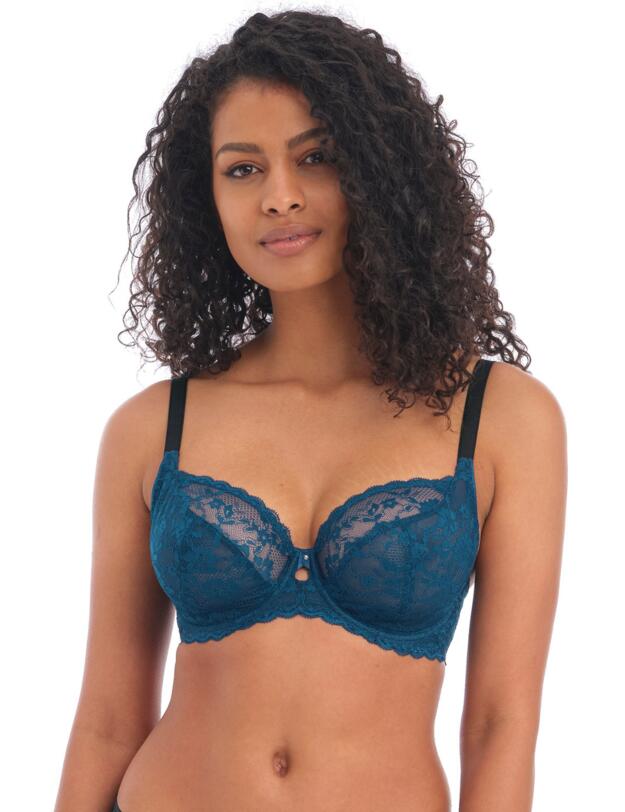Freya Offbeat Underwired Plunge Bra Poseidon