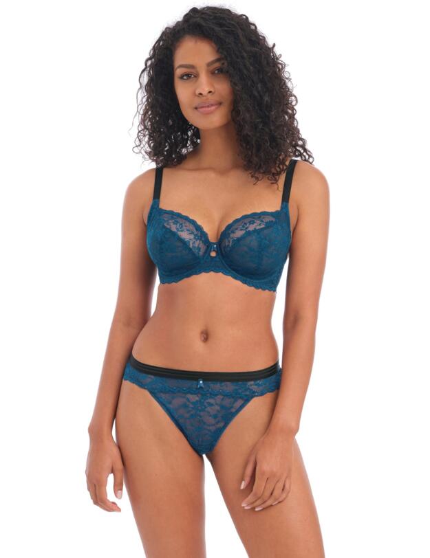 Freya Offbeat Underwired Plunge Bra Poseidon