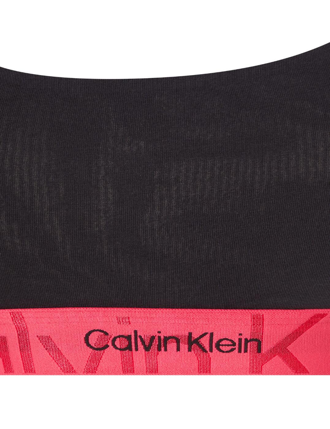 Calvin Klein Embossed Icon Cotton Bralette - Belle Lingerie