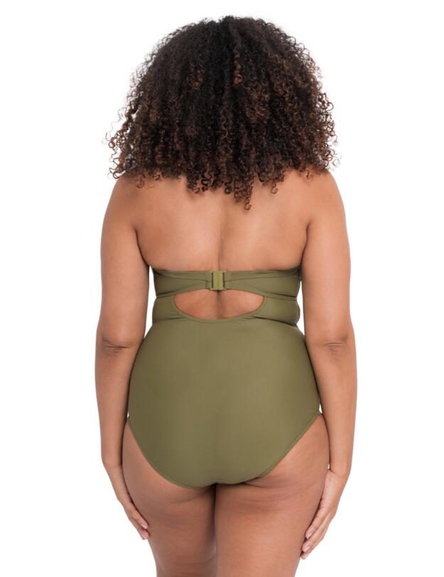 Curvy Kate Retro Sun Halterneck Swimsuit Olive
