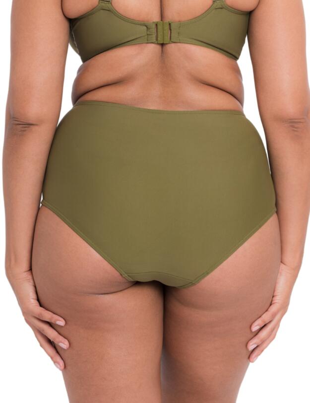 Curvy Kate Retro Sun High Waist Bikini Brief Olive