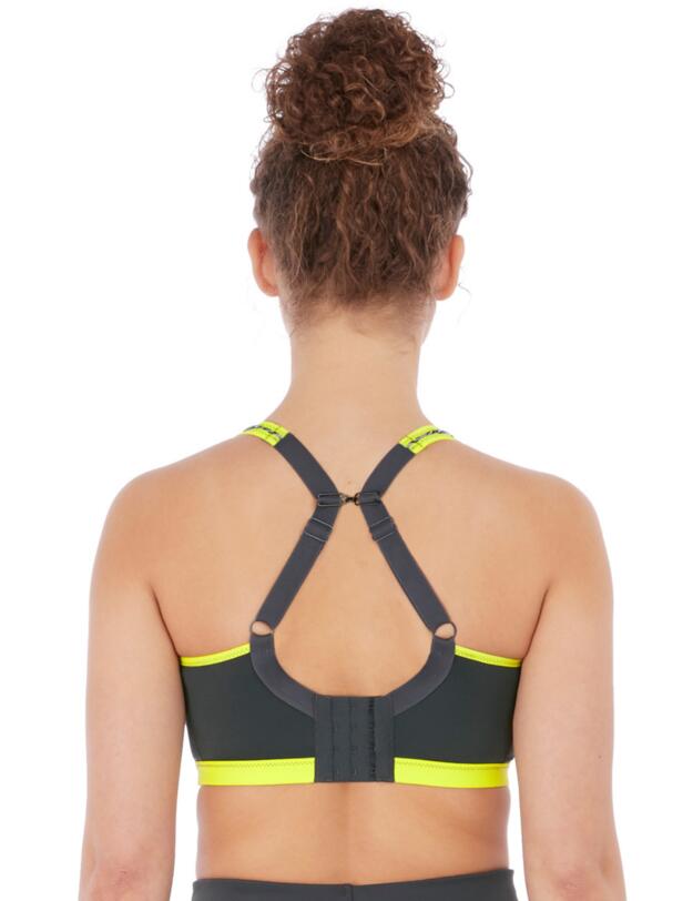 Freya Epic Underwired Crop Top Sports Bra Lime Twist 