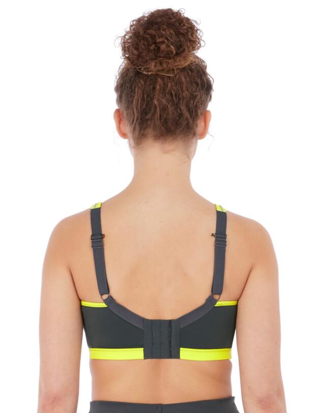 Freya Epic Underwired Crop Top Sports Bra Lime Twist 