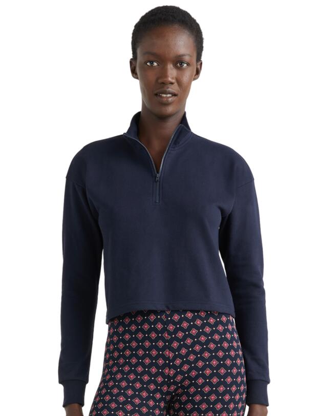 Tommy Hilfiger Icon 2.0 Lounge Half Zip Top Desert Sky