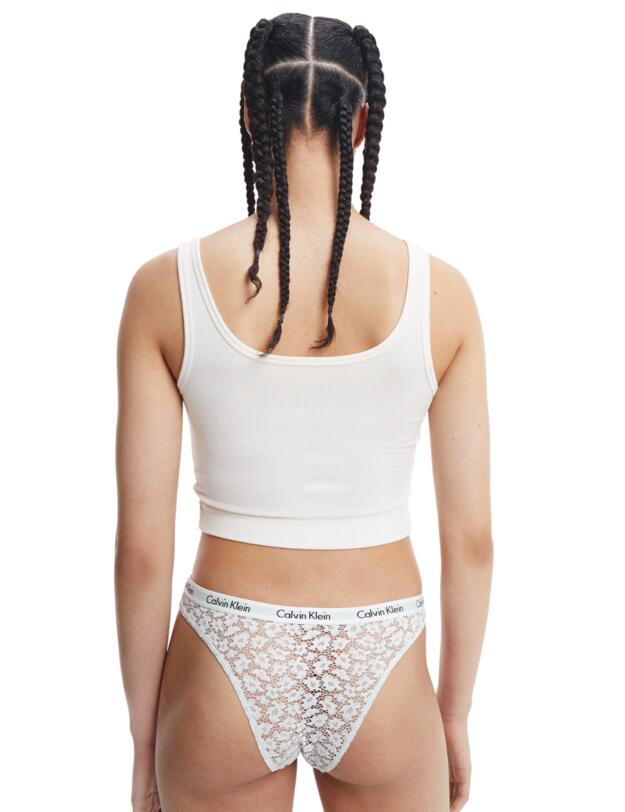 Calvin Klein Carousel Lace Brazilian Briefs Silver Haze