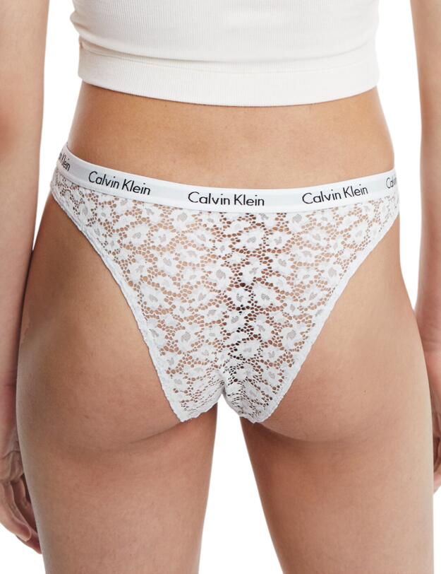Calvin Klein Carousel Lace Brazilian Briefs Silver Haze