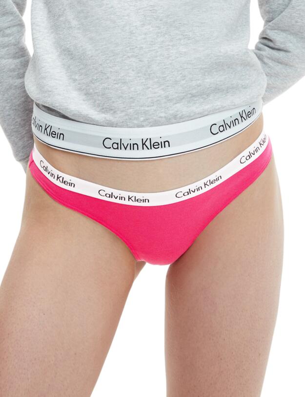 Calvin Klein Carousel Thong 3 Pack Pink/Grey/Rainer Stripe Silver