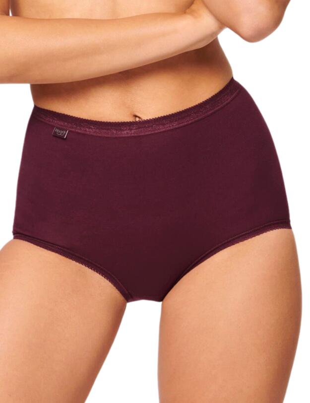 Sloggi Basic+ Maxi Briefs 4 Pack White/Pink/Purple/Cream