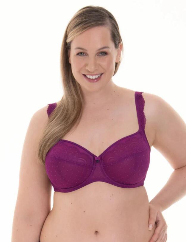 Rosa Faia Selma Underwired Bra Big Cup Purple Wine