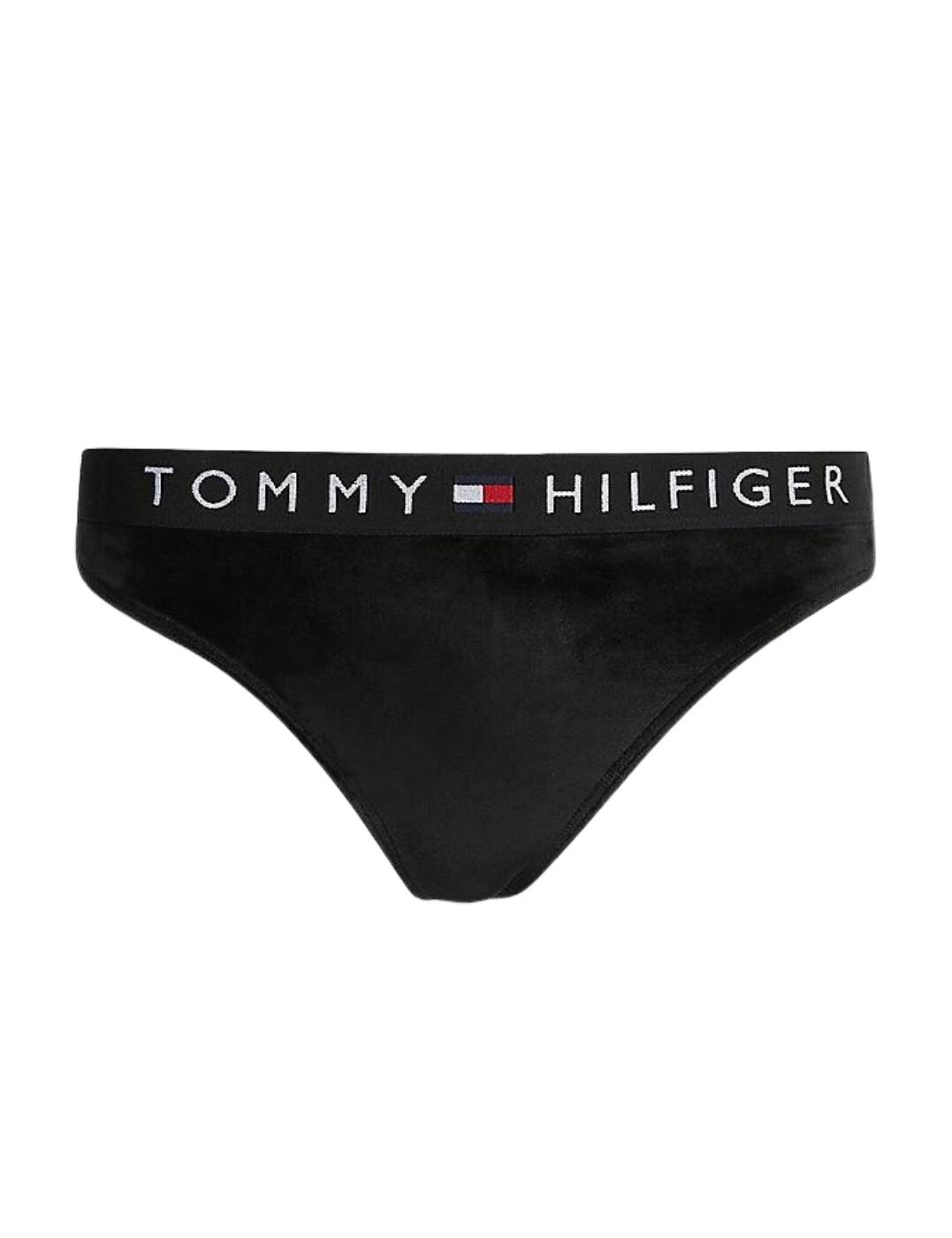 Tommy Hilfiger Tommy Original Velour Thong Black