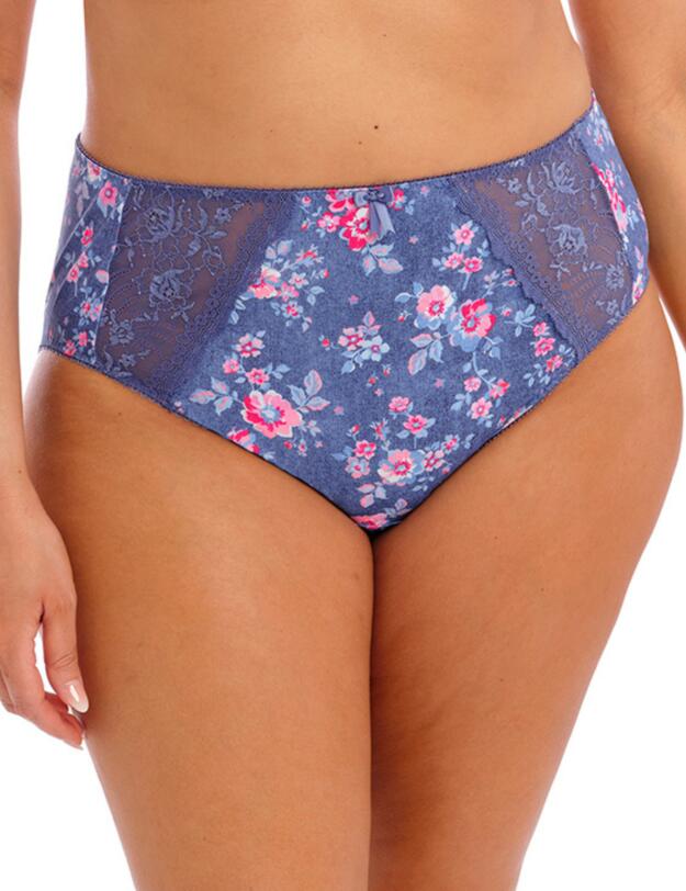 Elomi Morgan High Waist Brief Denim Floral