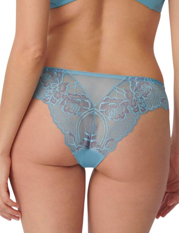 Triumph Wild Peony Florale Brazilian Briefs Blue Lake 
