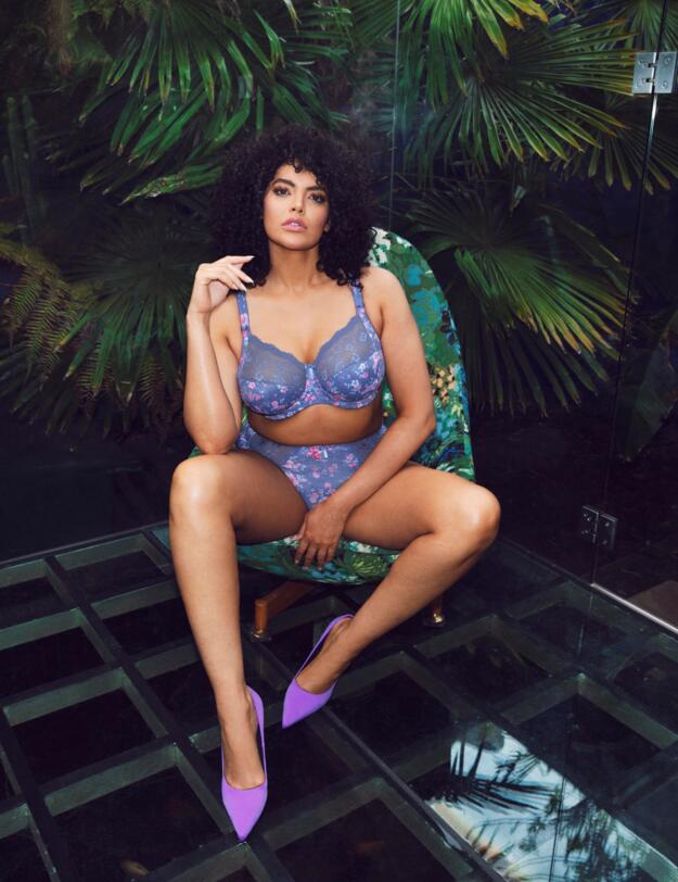 Elomi Morgan Full Cup Bra Denim Floral