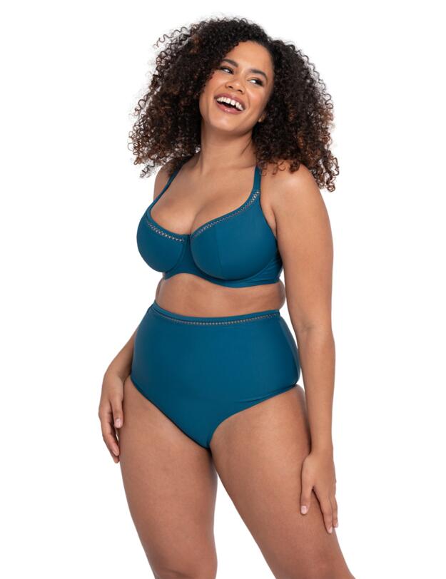 Curvy Kate First Class High Waist Bikini Brief Deep Teal