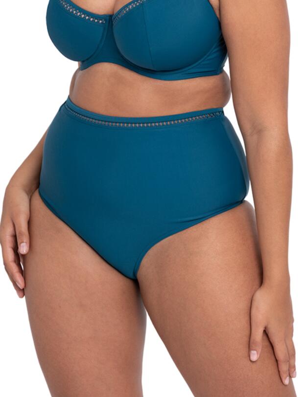 Curvy Kate First Class High Waist Bikini Brief Deep Teal