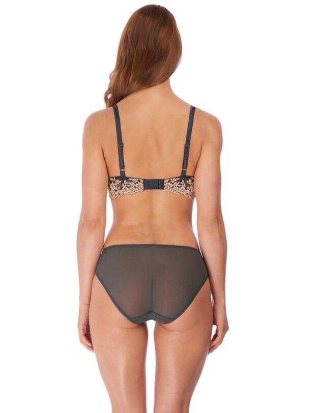 Wacoal Embrace Lace Bikini Brief Ebony/ Shifting Sand