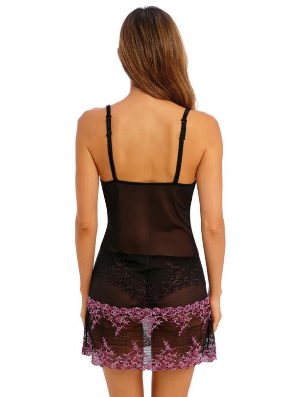 Wacoal Embrace Lace Chemise Black/ Berry Multi 