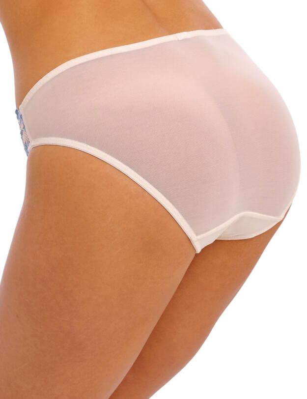 Wacoal Embrace Lace Bikini Brief Pastel Parchment/ Blue Multi