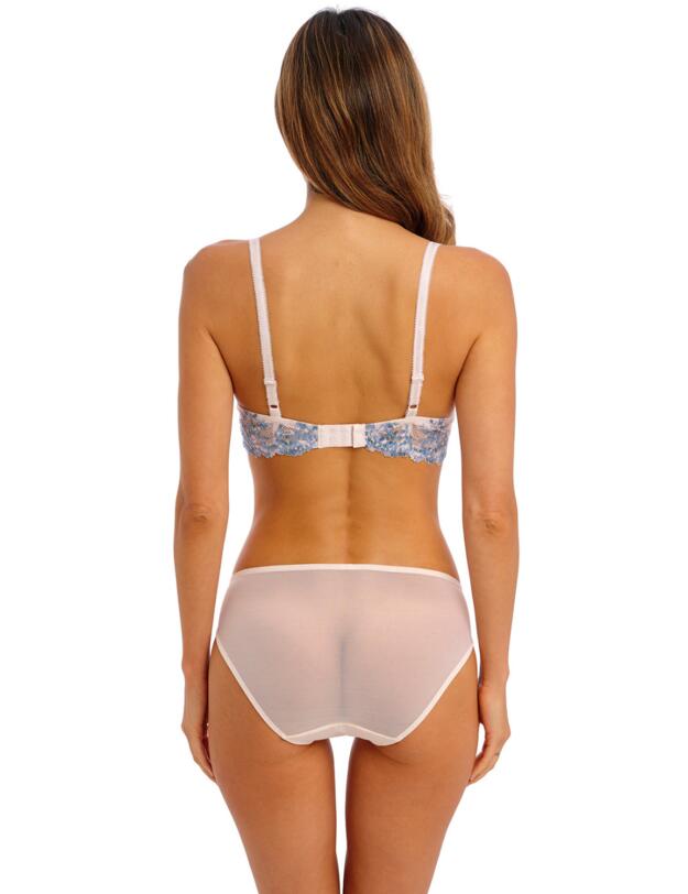 Wacoal Embrace Lace Bikini Brief Pastel Parchment/ Blue Multi