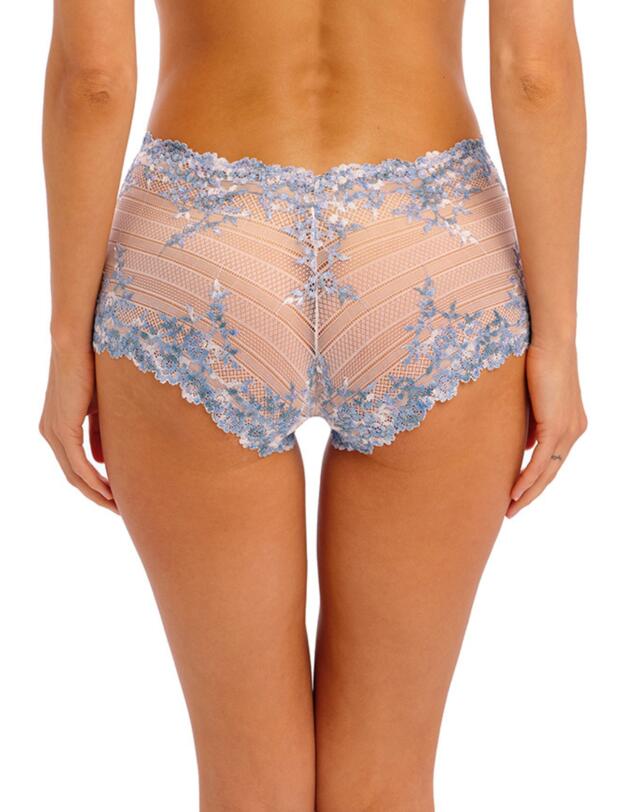 Wacoal Embrace Lace Boyshort Pastel Parchment/ Blue Multi 