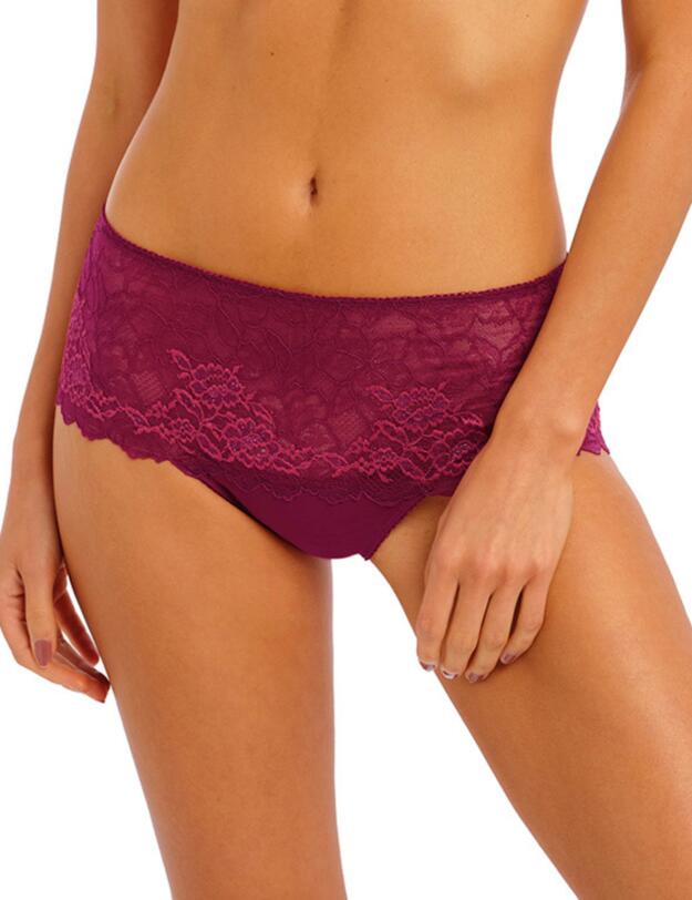Wacoal Lace Perfection Short Brief Red Plum