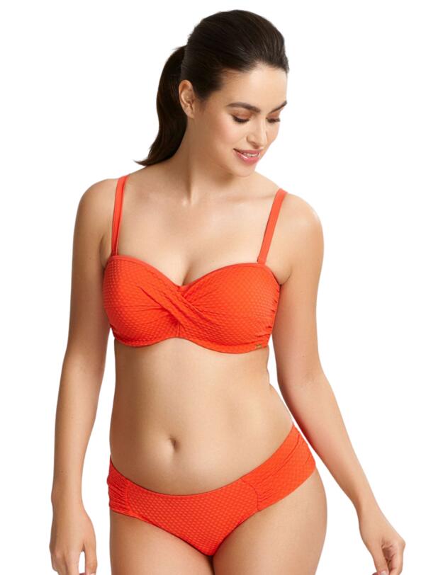 Panache Echo Gather Bikini Brief Orange