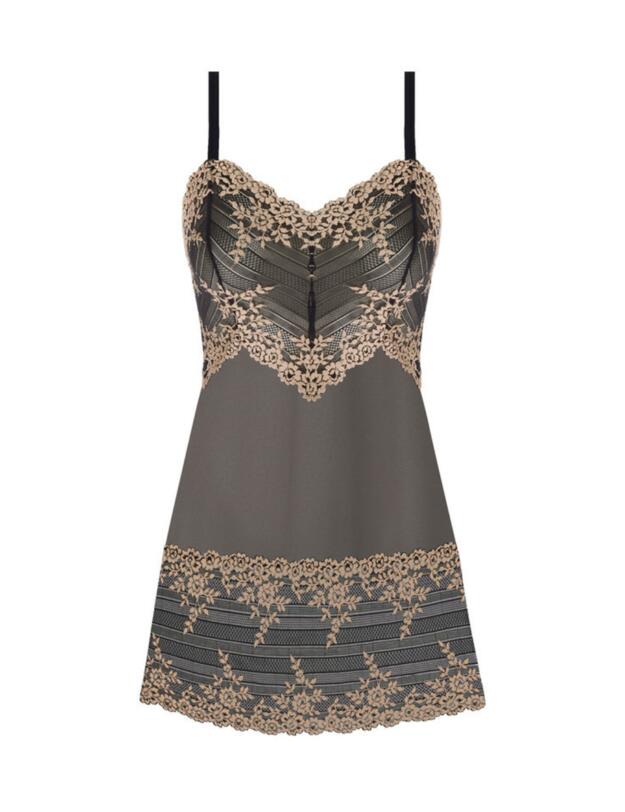 Wacoal Embrace Lace Chemise Ebony/ Shifting Sand
