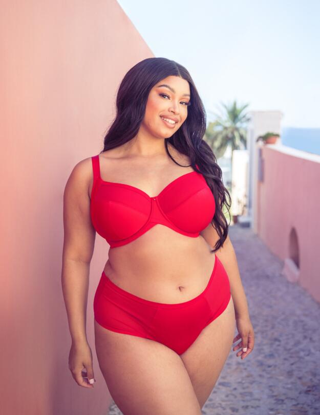 Curvy Kate WonderFully Full Cup Balcony Bra Strawberry Red