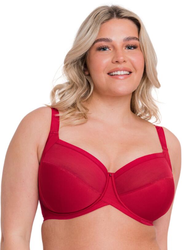 Curvy Kate WonderFully Full Cup Balcony Bra Strawberry Red