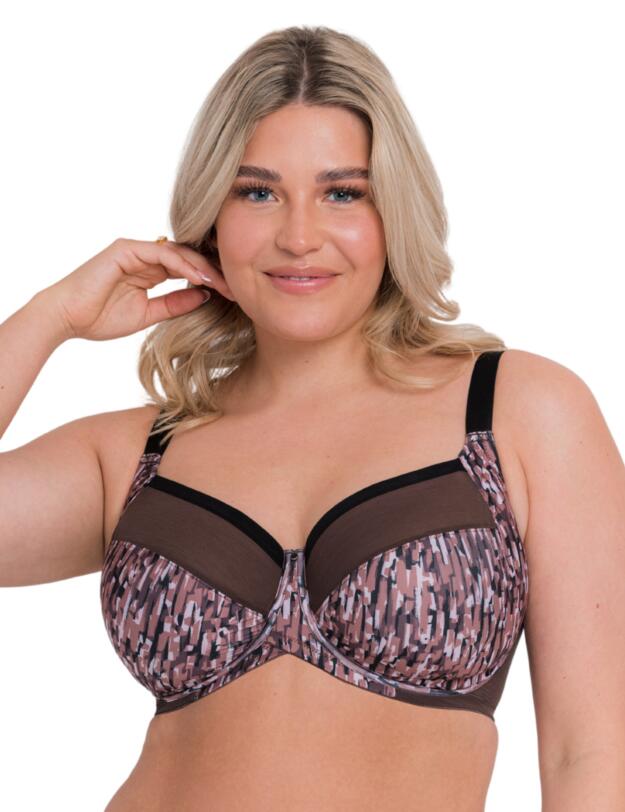 Curvy Kate WonderFully Full Cup Balcony Bra Cocoa Print