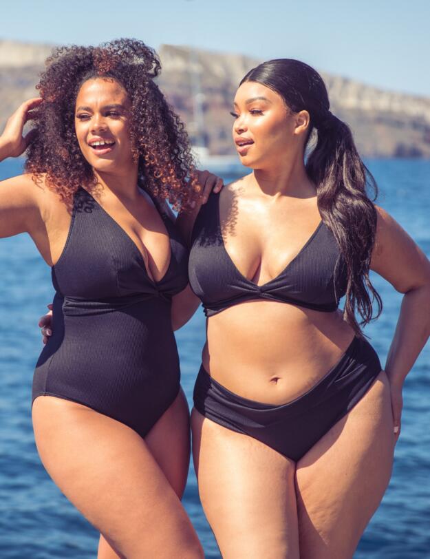 Curvy Kate Twist & Shout Bikini Briefs Black