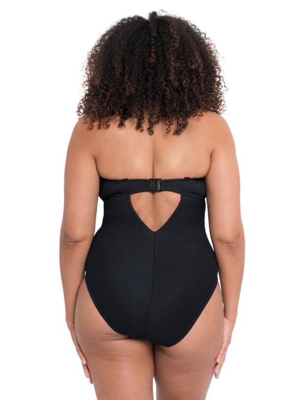 Curvy Kate Twist & Shout Non-Wired Swimsuit Black