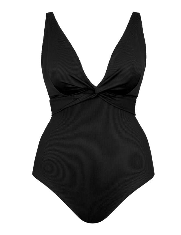 Curvy Kate Twist & Shout Non-Wired Swimsuit Black