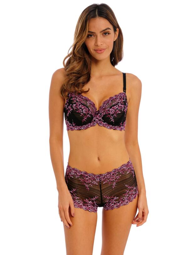 Wacoal Embrace Lace Underwire Bra Black/Berry Multi 