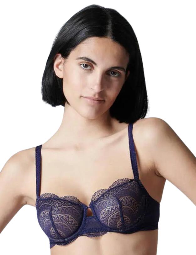 Simone Perele Karma Half Cup Bra Midnight