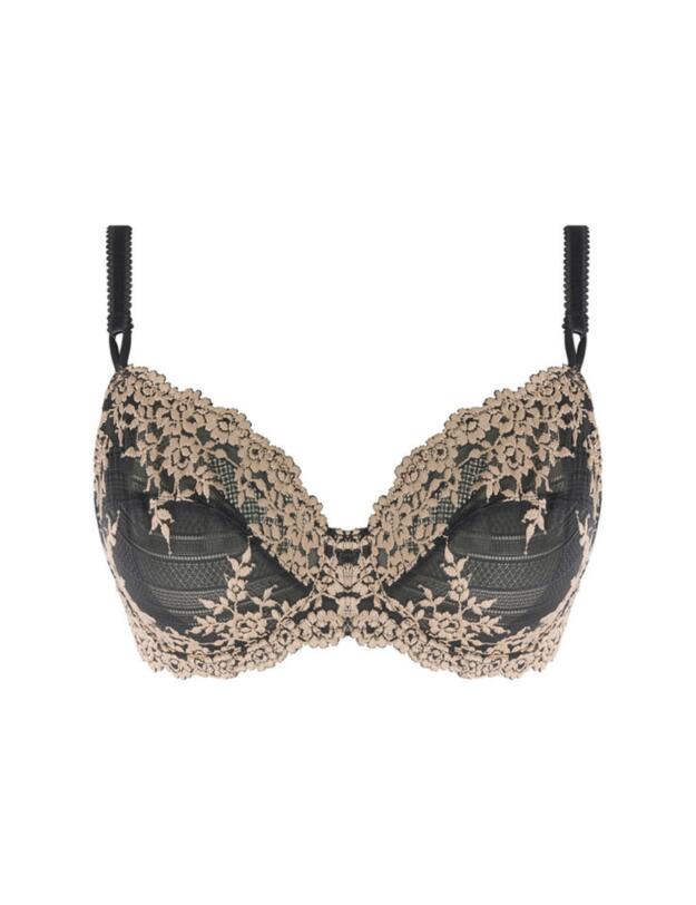 Wacoal Embrace Lace Bra Ebony/Shifting Sand