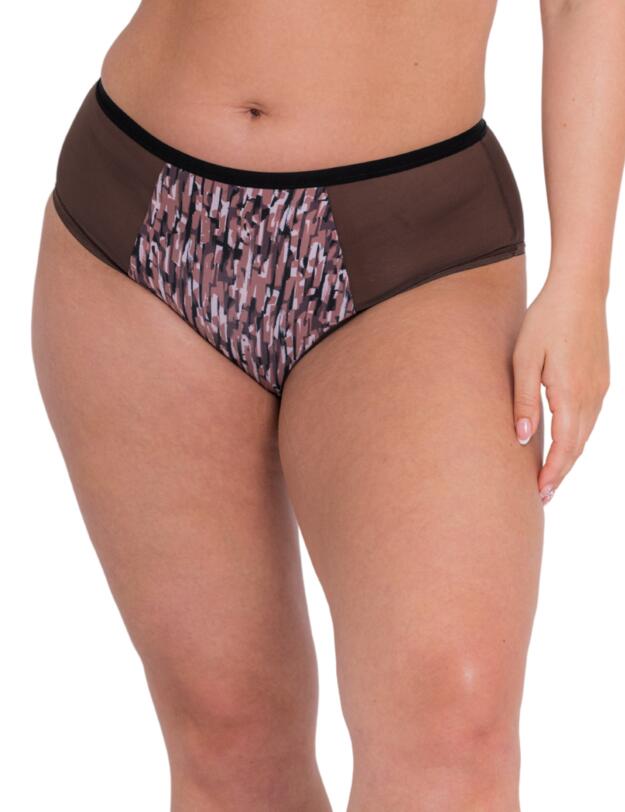 Curvy Kate WonderFully Short Brief Cocoa Print