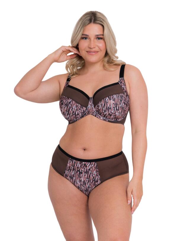Curvy Kate WonderFully Short Brief Cocoa Print