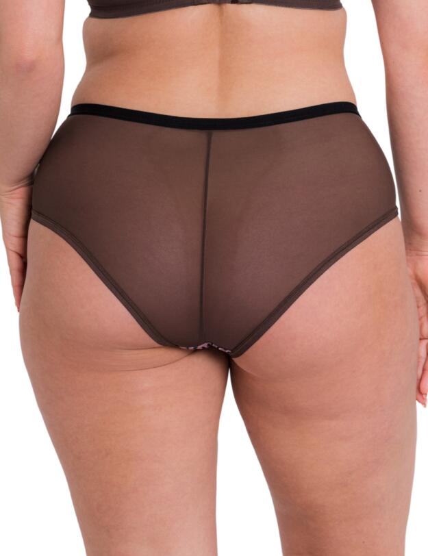 Curvy Kate WonderFully Short Brief Cocoa Print