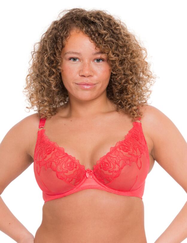 Curvy Kate Stand Out Scooped Plunge Bra Fiery Red