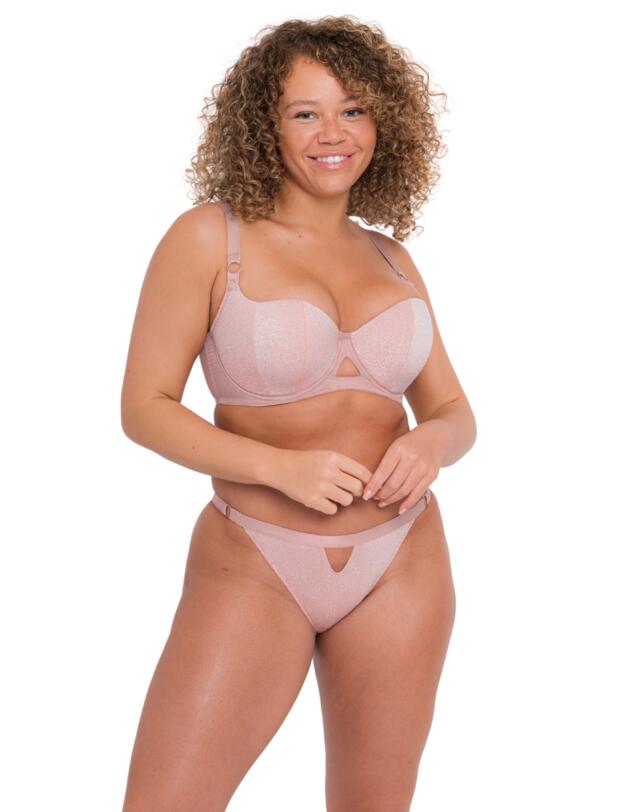 Curvy Kate Lift Off Brazilian Brief Rose Sparkle