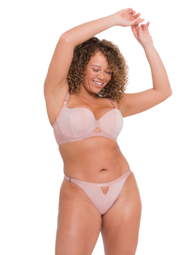 Curvy Kate Lift Off Brazilian Brief Rose Sparkle