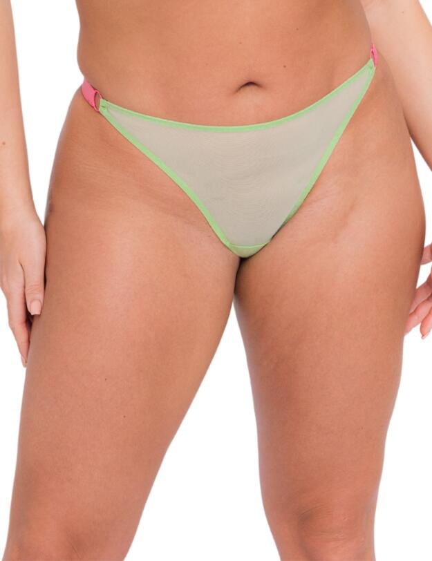 Curvy Kate Front and Centre Brazilian Brief Mint/Pink