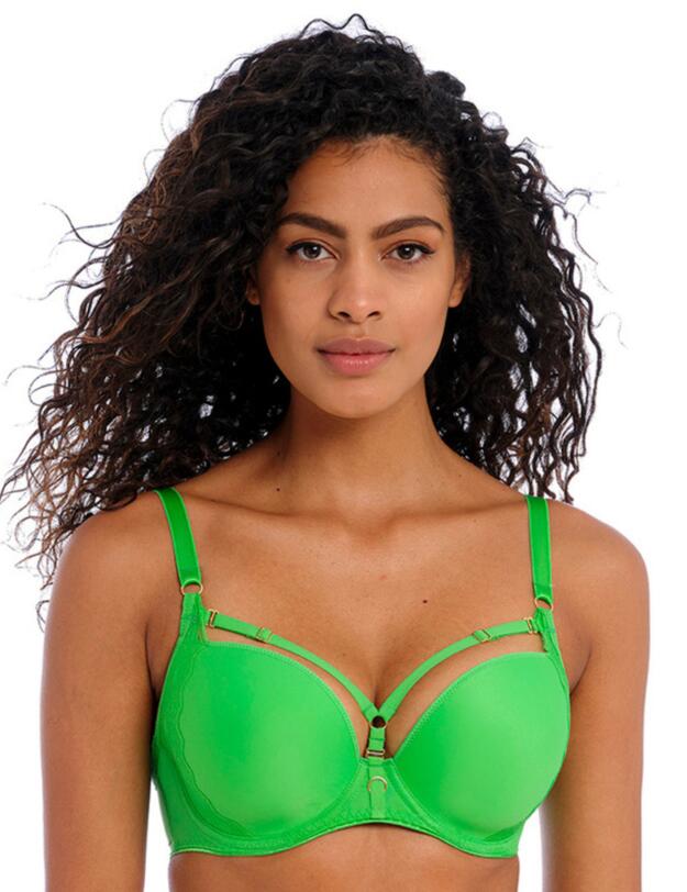 Freya Temptress T-Shirt Bra Poison Green