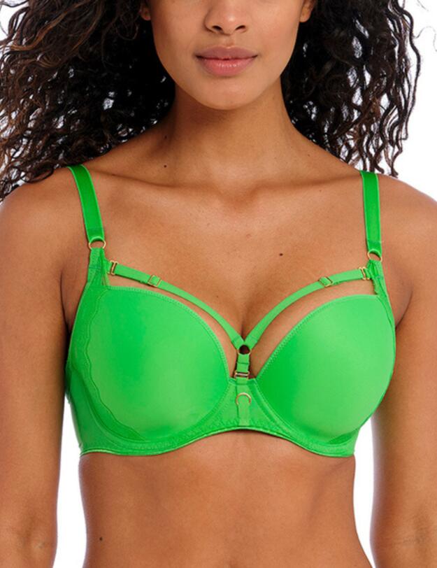 Freya Temptress T-Shirt Bra Poison Green