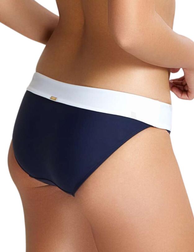 Panache Catarina Fold Bikini Briefs Midnight/White