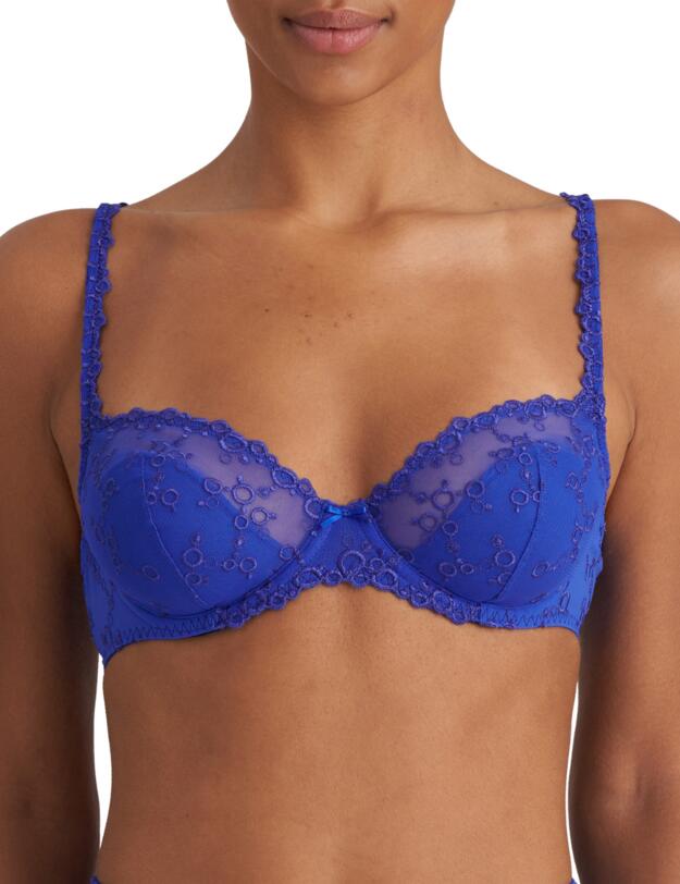 Marie Jo Nellie Half Padded Plunge Bra Electric Blue 
